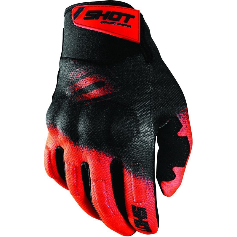 Shot Drift Smoke Motocross rukavice Black-Fluo Orange rasprodaja