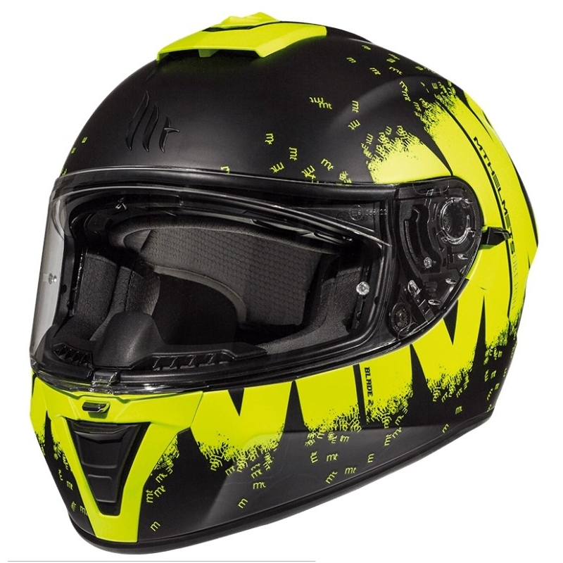 Integralna motociklistička kaciga MT Blade 2 SV Oberon crno-fluo žuta - II. kvaliteta