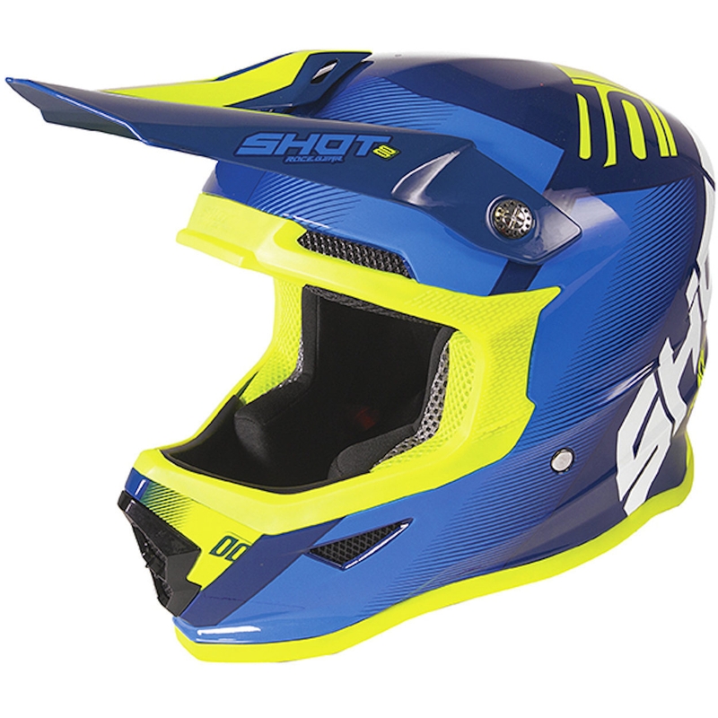 Dječja kaciga za motocros Shot Furious Trust Blue-Fluo Yellow rasprodaja