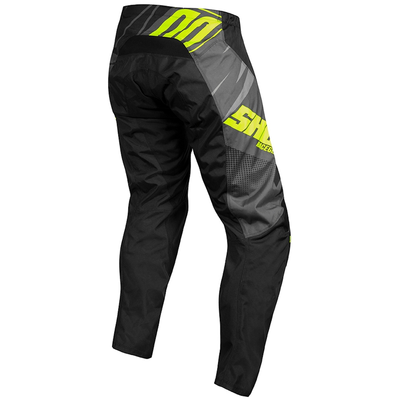 Dječje motocross hlače Shot Devo Ventura crno-sive-fluo žute