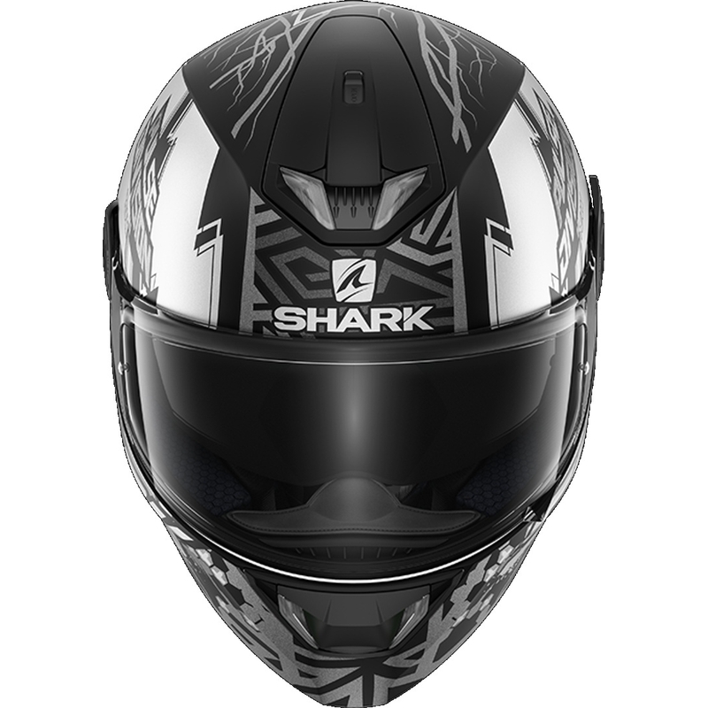 SHARK SKWAL 2.2 Noxxys integralna kaciga crno-sivo-srebrna