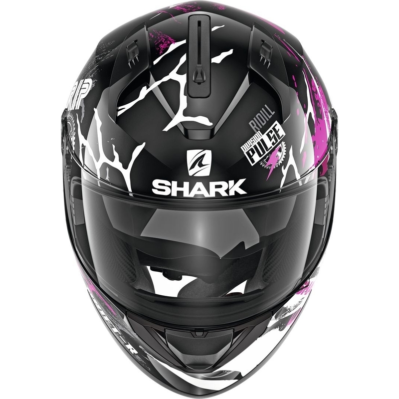 Integralna kaciga SHARK RIDILL 1.2 Drift-R crno-bijelo-roza
