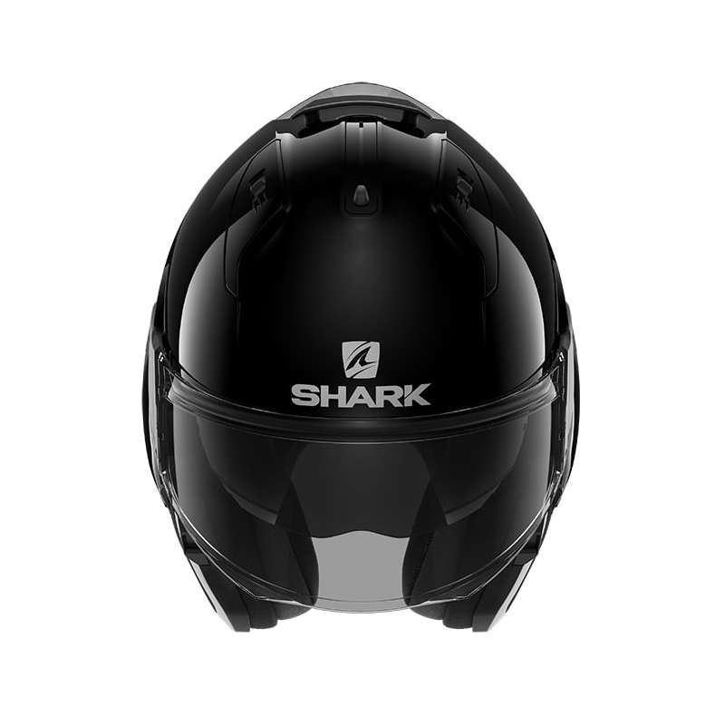 Preklopna kaciga SHARK EVO-ES Prazna sjajna crna