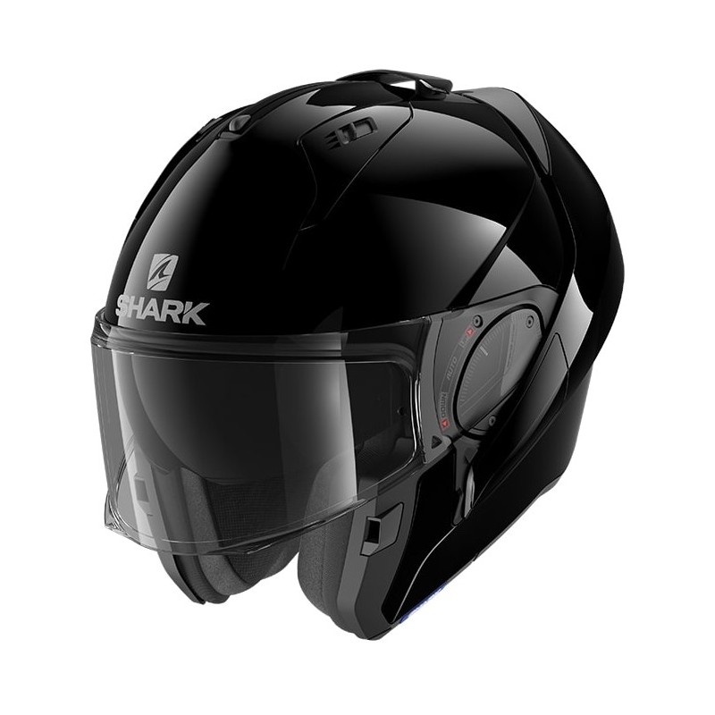 Preklopna kaciga SHARK EVO-ES Prazna sjajna crna