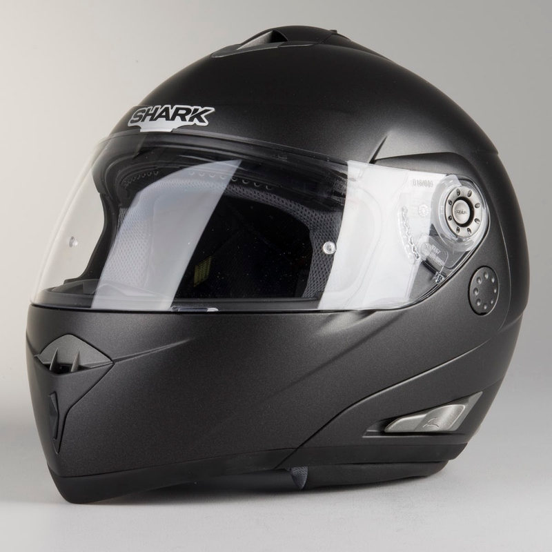 SHARK OpenLine Prime kaciga na preklop, crna mat rasprodaja