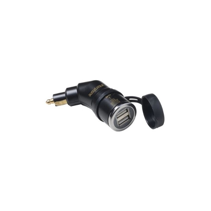 DIN interfonski adapter sa 2x USB izlaza za motocikle, 2A
