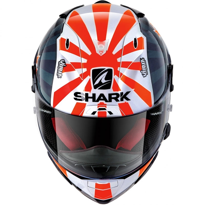 SHARK RACE-R PRO Zarco replika kacige za cijelo lice 2019 Plavo-bijelo-narančasta rasprodaja