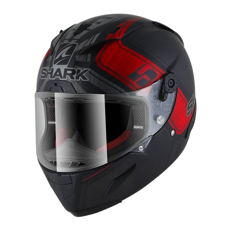 Integralna kaciga SHARK RACE-R PRO Zarco GP De France Replica Mat crna-siva-crvena