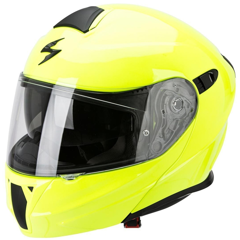Motoristička kaciga na preklop Scorpion EXO-920 fluo žuta