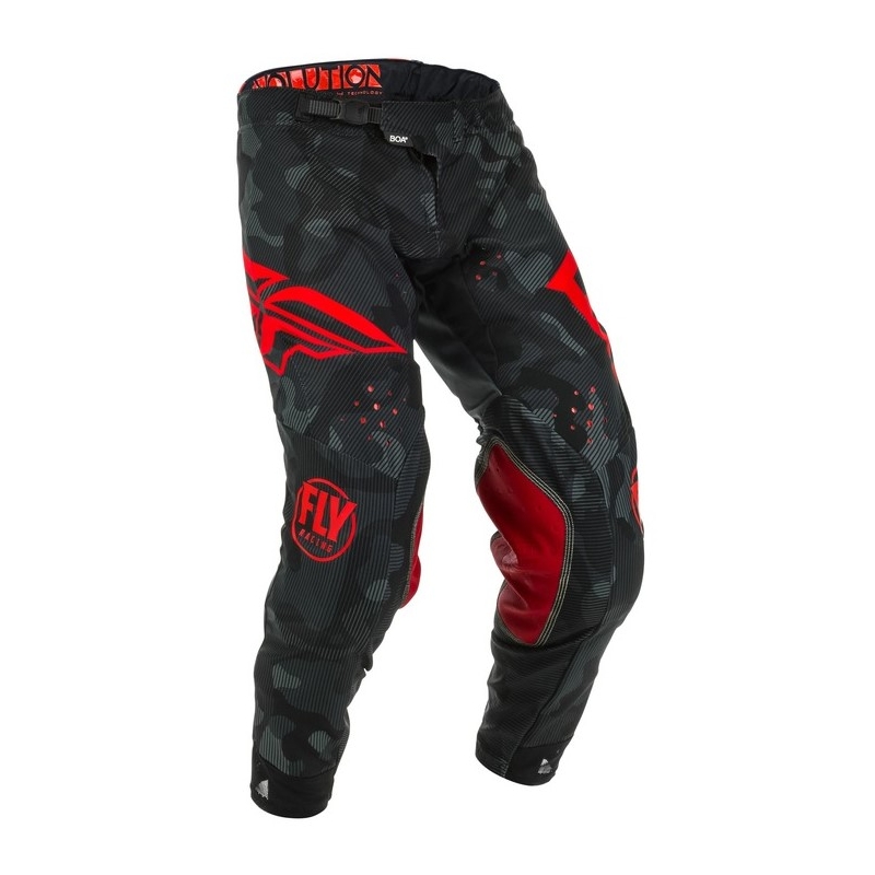 Motocross hlače FLY Racing Evolution crveno-crne