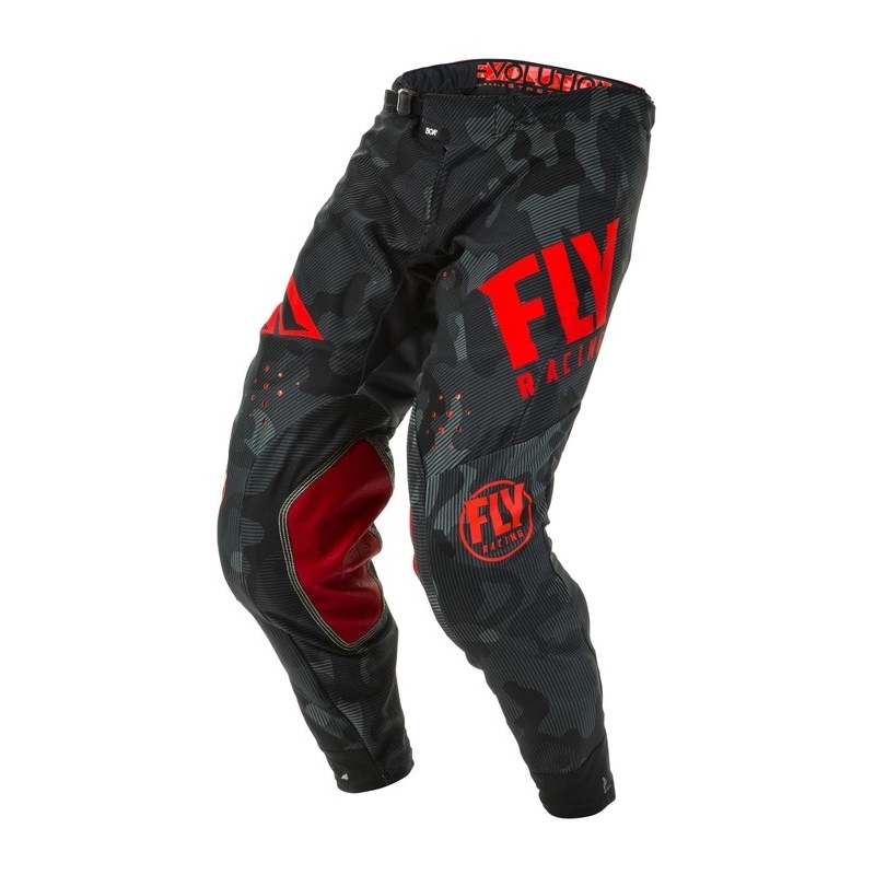 Motocross hlače FLY Racing Evolution crveno-crne