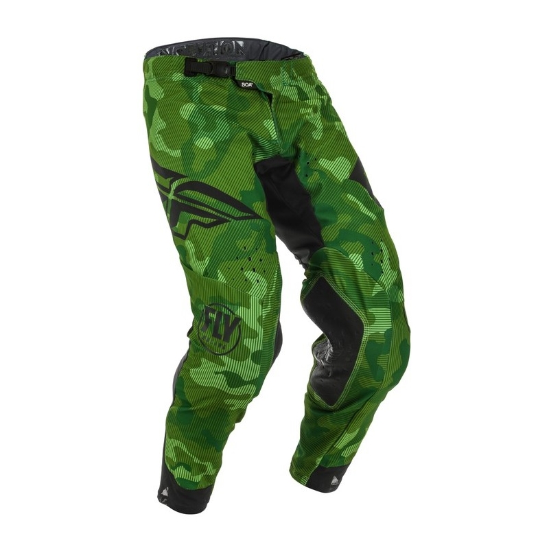 Motocross hlače FLY Racing Evolution zeleno-crne