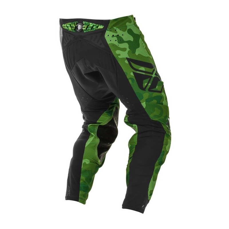 Motocross hlače FLY Racing Evolution zeleno-crne