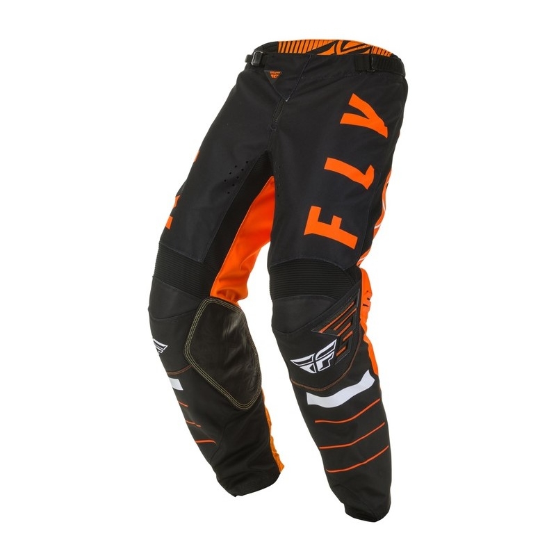 Motocross hlače FLY Racing Kinetic K120 narančasto-crno-bijele