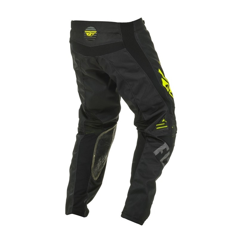 Motocross hlače FLY Racing Kinetic K220 crno-sivo-fluo žute