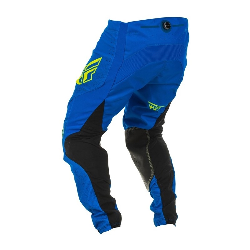 Motocross hlače FLY Racing Lite 2020 plavo-crno-fluo žute