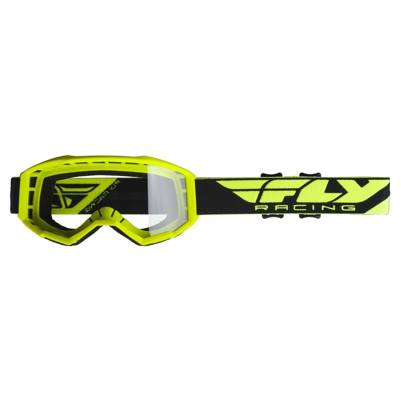 FLY Racing Focus Motocross naočale 2019 Black-Fluo Yellow (prozirni pleksiglas) rasprodaja