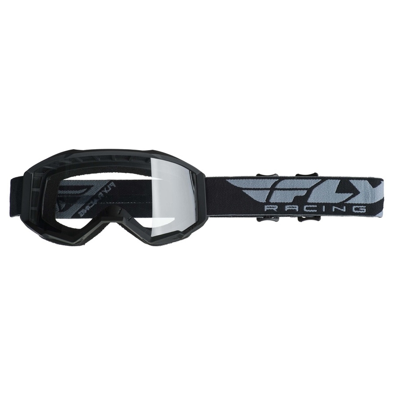 Dječje motocross naočale FLY Racing Focus 2019 crne (prozirni pleksiglas) rasprodaja