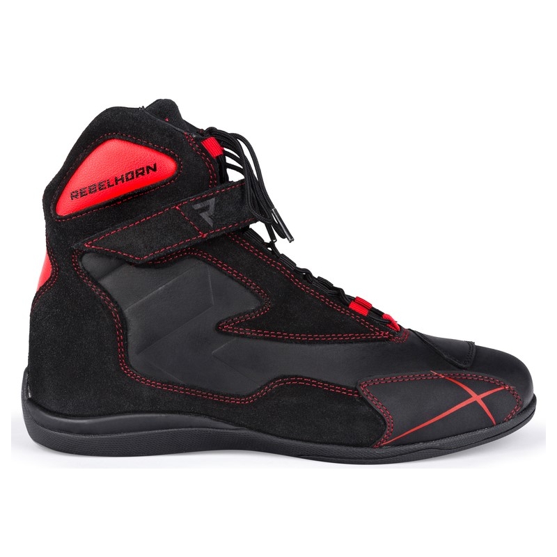 Motorističke čizme Rebelhorn Spark Black-Fluo Red rasprodaja