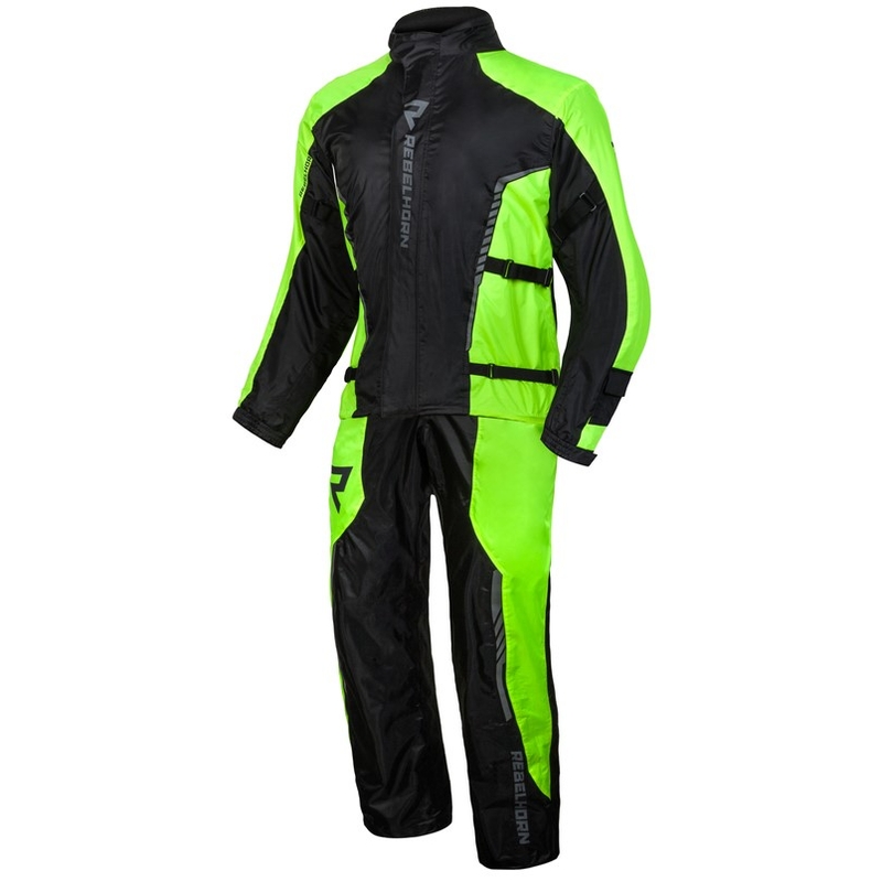 Moto kabanica Rebelhorn Patrol fluo žuto-crna