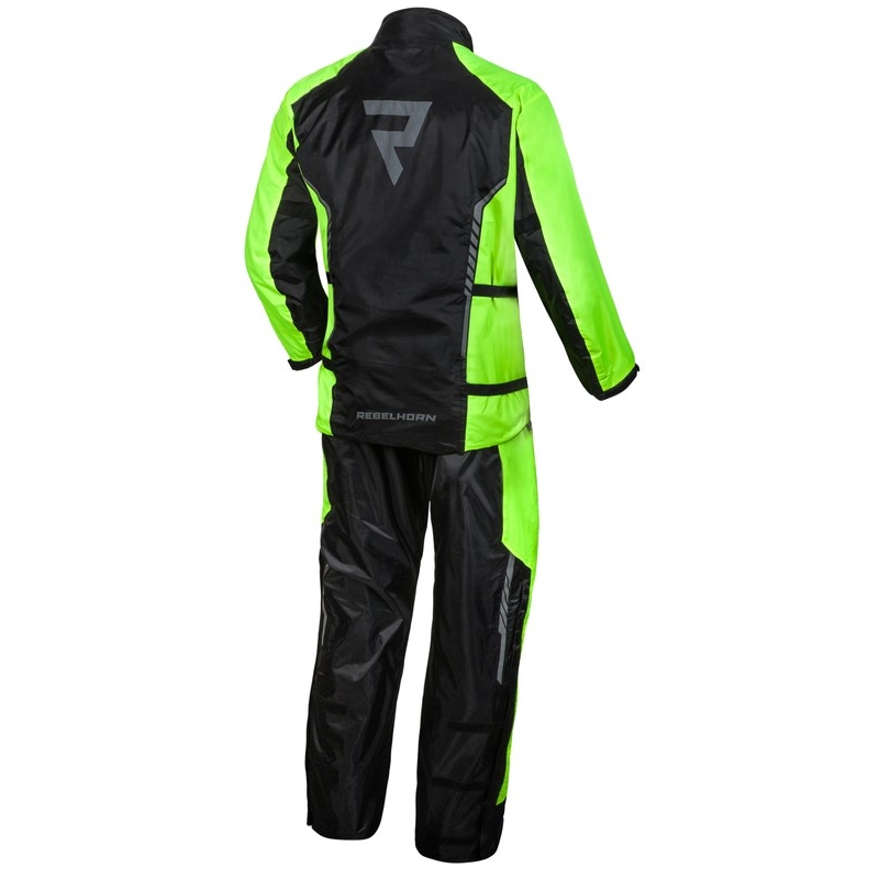 Moto kabanica Rebelhorn Patrol fluo žuto-crna