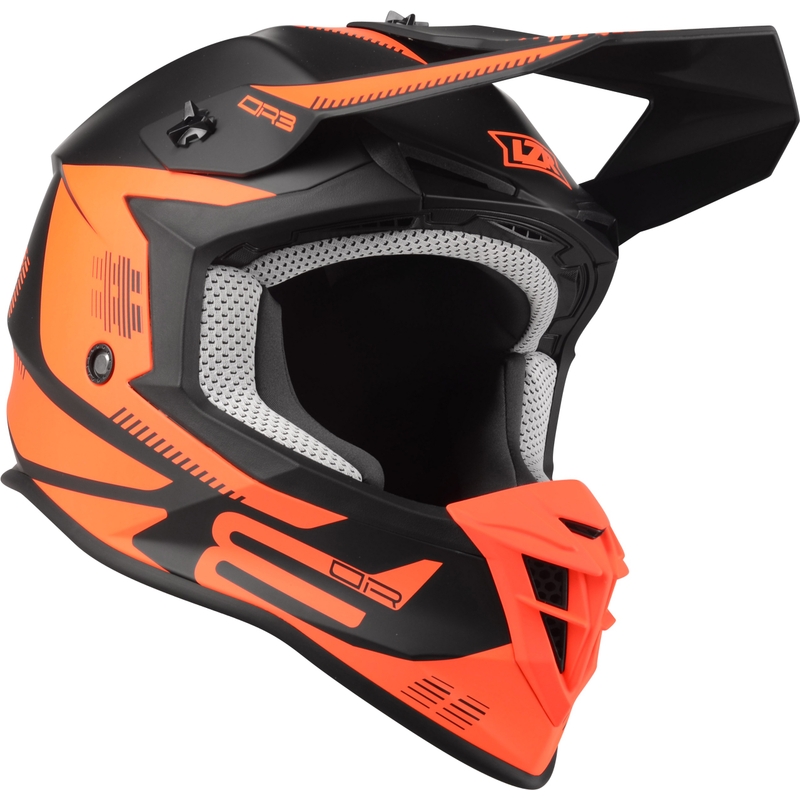 Motocross kaciga Lazer OR-3 PP3 crno-fluo crvena
