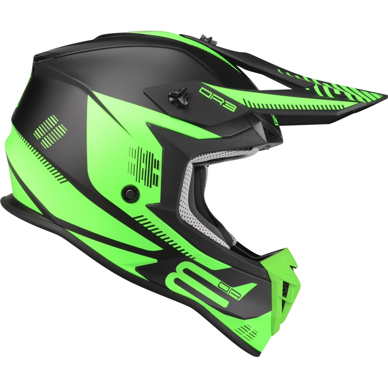 Motocross kaciga Lazer OR-3 PP3 crno-fluo zelena