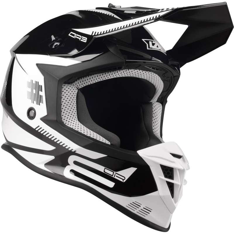 Motocross kaciga Lazer OR-3 PP3 crno-bijela