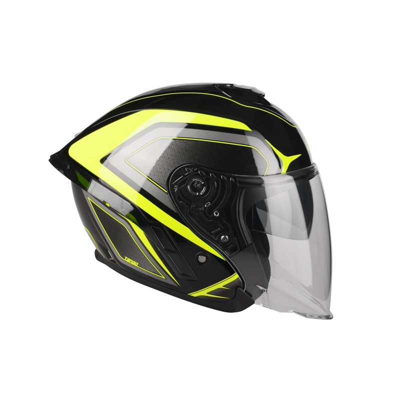 Otvorena motoristička kaciga Lazer Tango S Hexa crno-fluo žuta