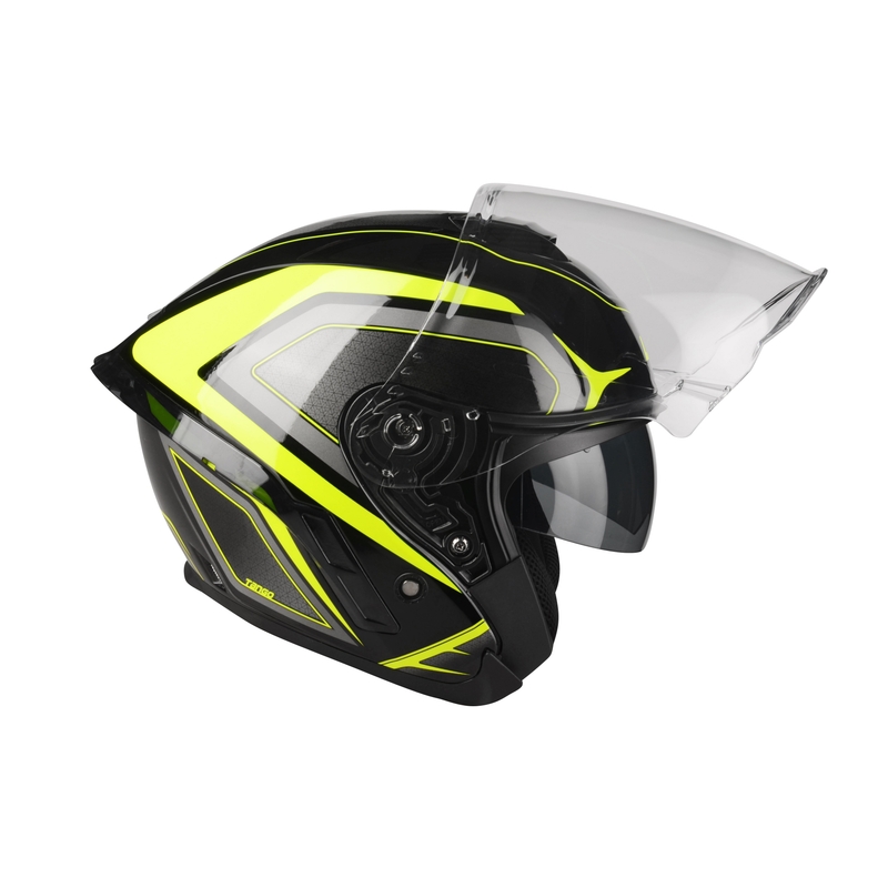 Otvorena motoristička kaciga Lazer Tango S Hexa crno-fluo žuta