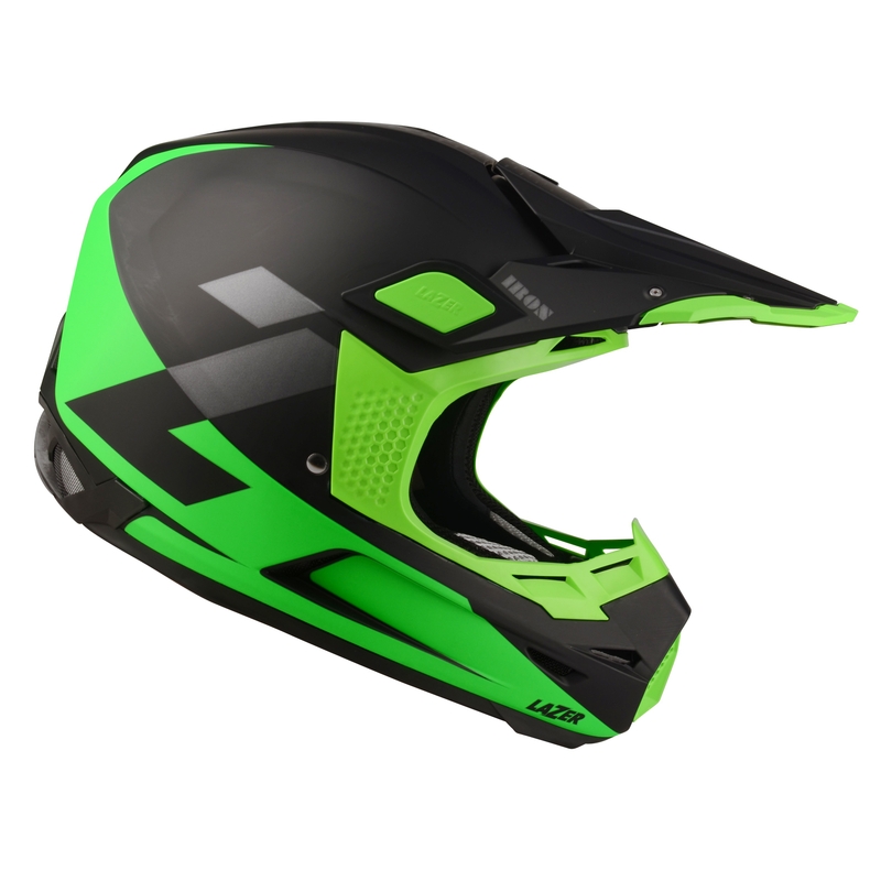 Motocross kaciga Lazer X9 Iron crno-fluo zelena