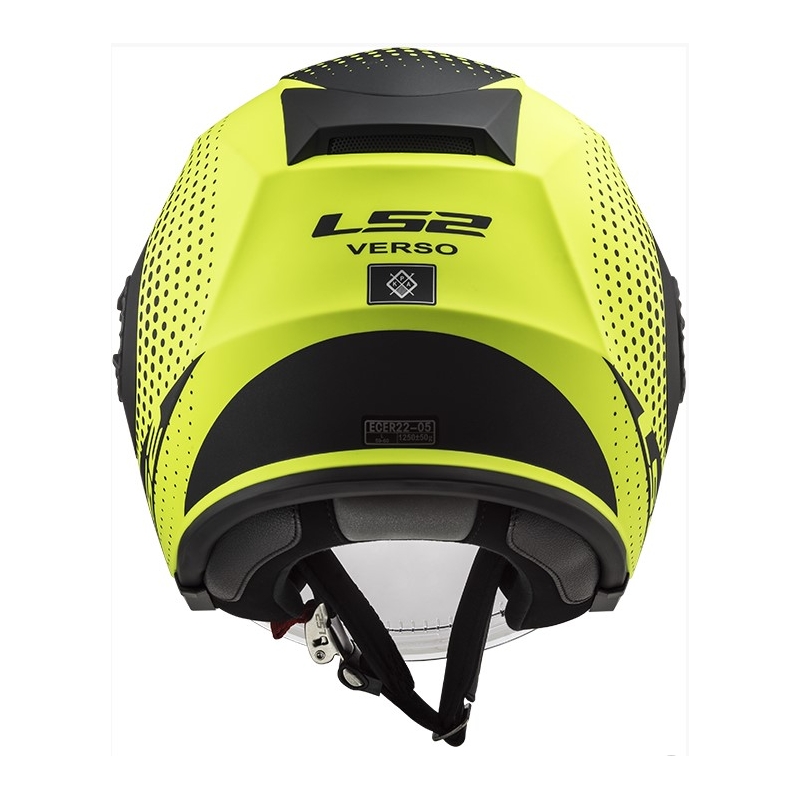 Otvorena motociklistička kaciga LS2 OF570 Verso Spin crno-fluo žuta