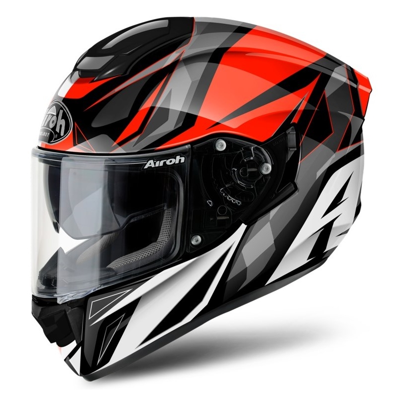 Integralna motociklistička kaciga Airoh ST 501 Thunder crvena-crna-bijela-siva
