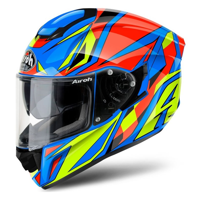 Integralna motociklistička kaciga Airoh ST 501 Thunder plavo-žuto-crvena