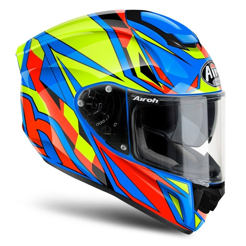 Integralna motociklistička kaciga Airoh ST 501 Thunder plavo-žuto-crvena