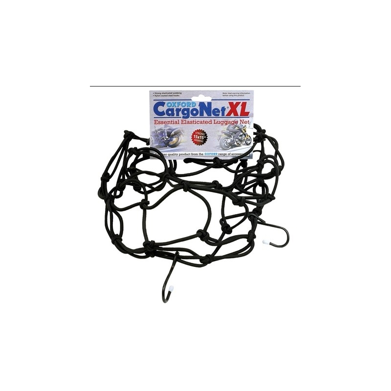 Fleksibilna mreža za prtljagu za motocikle Oxford XL 43x43 cm