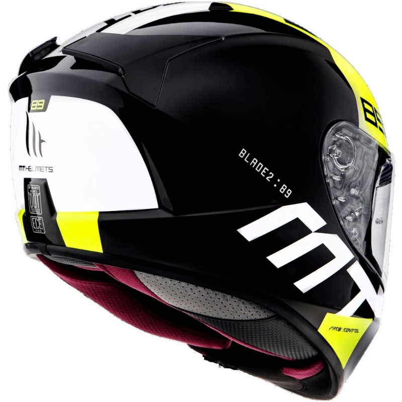 Integralna motociklistička kaciga MT Blade 2 SV 89 crno-bijela-fluo žuta rasprodaja