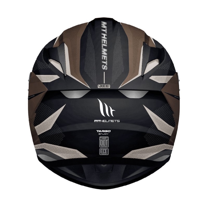Integralna motociklistička kaciga MT Targo Enjoy crno-smeđa