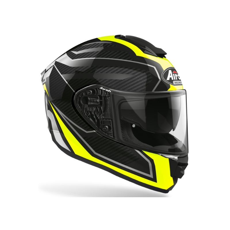 Integralna motociklistička kaciga Airoh ST 501 Prime black-grey-fluo yellow
