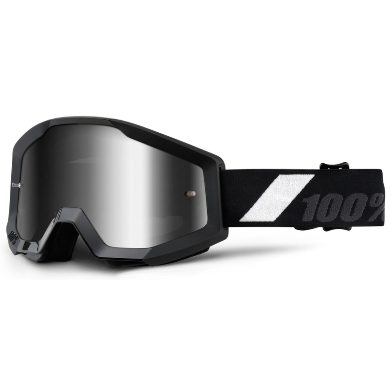 Naočale za motocross 100% Strata Goliath (srebrni kromirani pleksiglas)