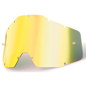 Zlatni krom pleksiglas za motocross naočale 100% Racecraft/Accuri/Strata
