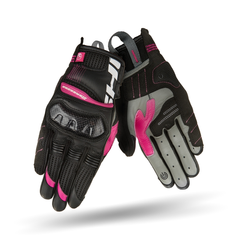 Ženske motorističke rukavice Shima X-Breeze 2 crno-roze