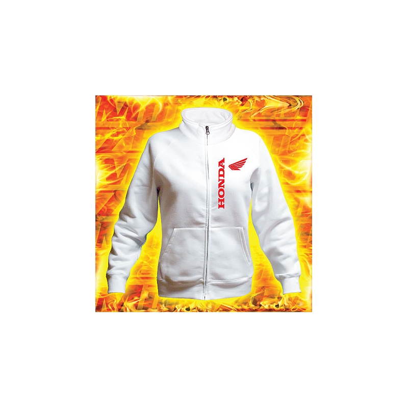 Ženski sweatshirt s motivom Honda bijeli 2 rasprodaja
