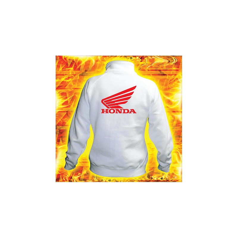 Ženski sweatshirt s motivom Honda bijeli 2 rasprodaja