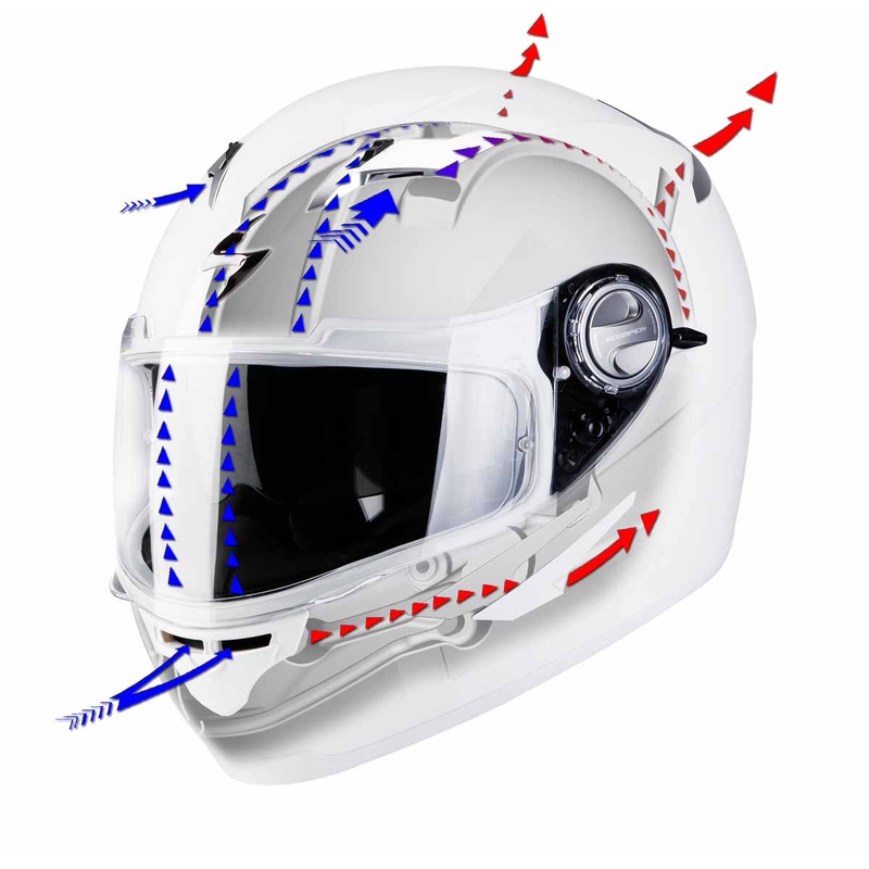 Full face motoristička kaciga Scorpion EXO-500 black glossy rasprodaja
