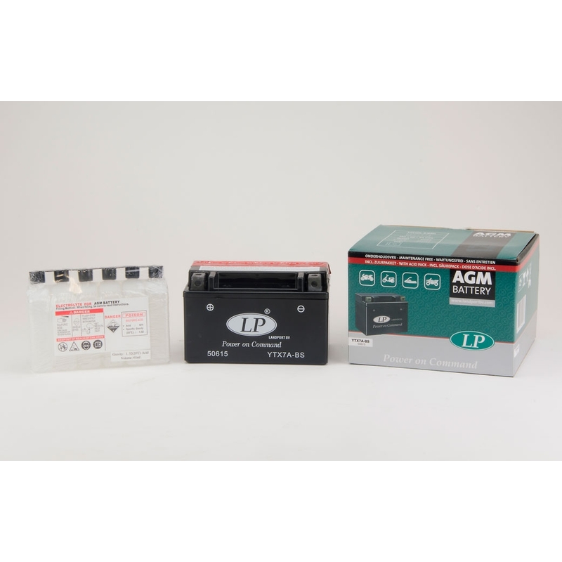 Baterija bez održavanja Landport YTX7A-BS, 12V 6Ah