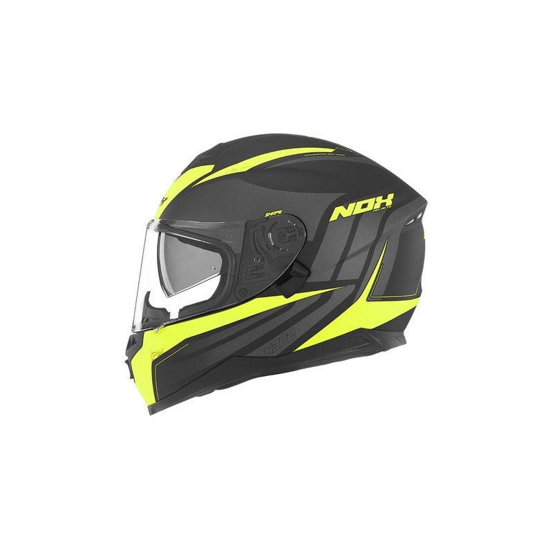 Integralna motoristička kaciga NOX N302 Shape crno-žuta rasprodaja