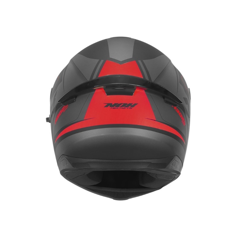 Integralna motociklistička kaciga NOX N302S Quest crno-sivo-crvena