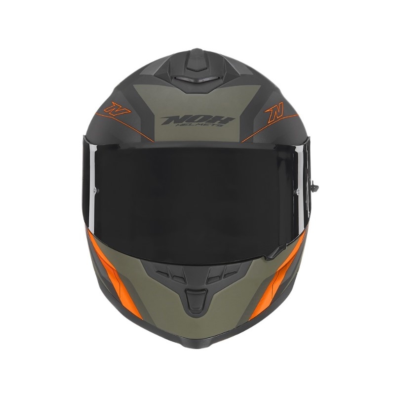 Integralna motociklistička kaciga NOX N302S Quest crno-zeleno-narančasta