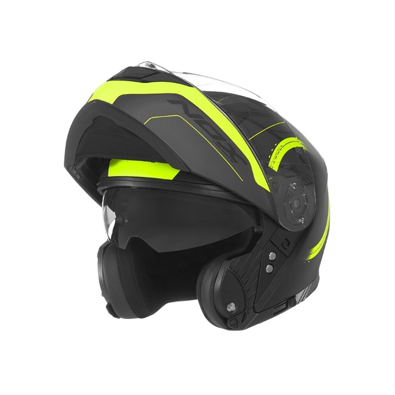Motociklistička kaciga na preklop NOX N965 Peak crno-žuta rasprodaja